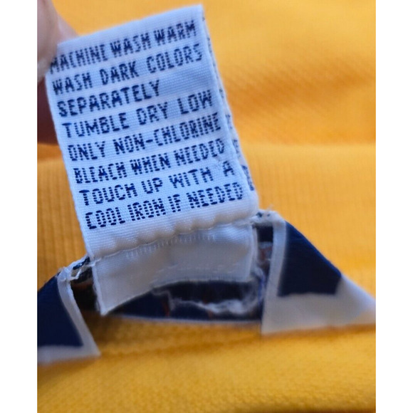 Champion Oregon Ducks Polo Men's L Yellow Green Logo Short Sleeve College NCAA - Picture 4 of 16